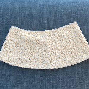 Cream Faux Fur Stole